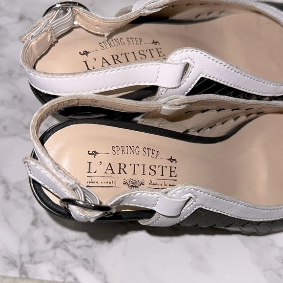 L'artiste Black and Brown Slingback Heels size 36/US 5 1/2-6 - Picture 7 of 12